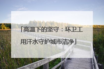 高温下的坚守：环卫工用汗水守护城市洁净