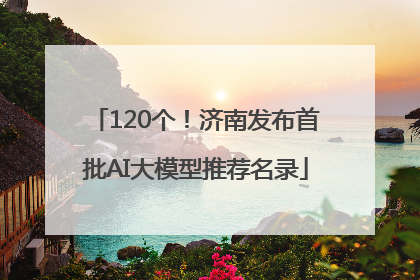 120个！济南发布首批AI大模型推荐名录
