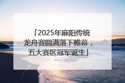 2025年麻阳传统龙舟赛圆满落下帷幕，五大赛区冠军诞生