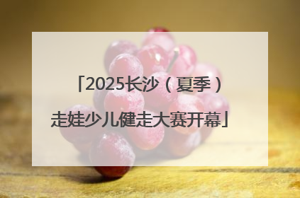 2025长沙（夏季）走娃少儿健走大赛开幕