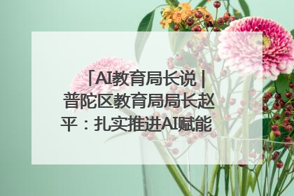 AI教育局长说 | 普陀区教育局局长赵平：扎实推进AI赋能教育，着力打造“适合教育”新体系