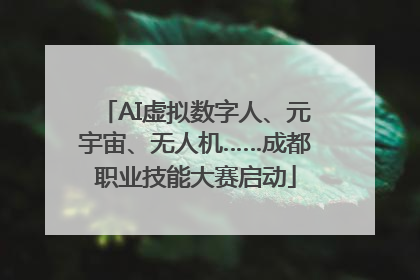 AI虚拟数字人、元宇宙、无人机……成都职业技能大赛启动
