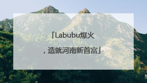 Labubu爆火，造就河南新首富